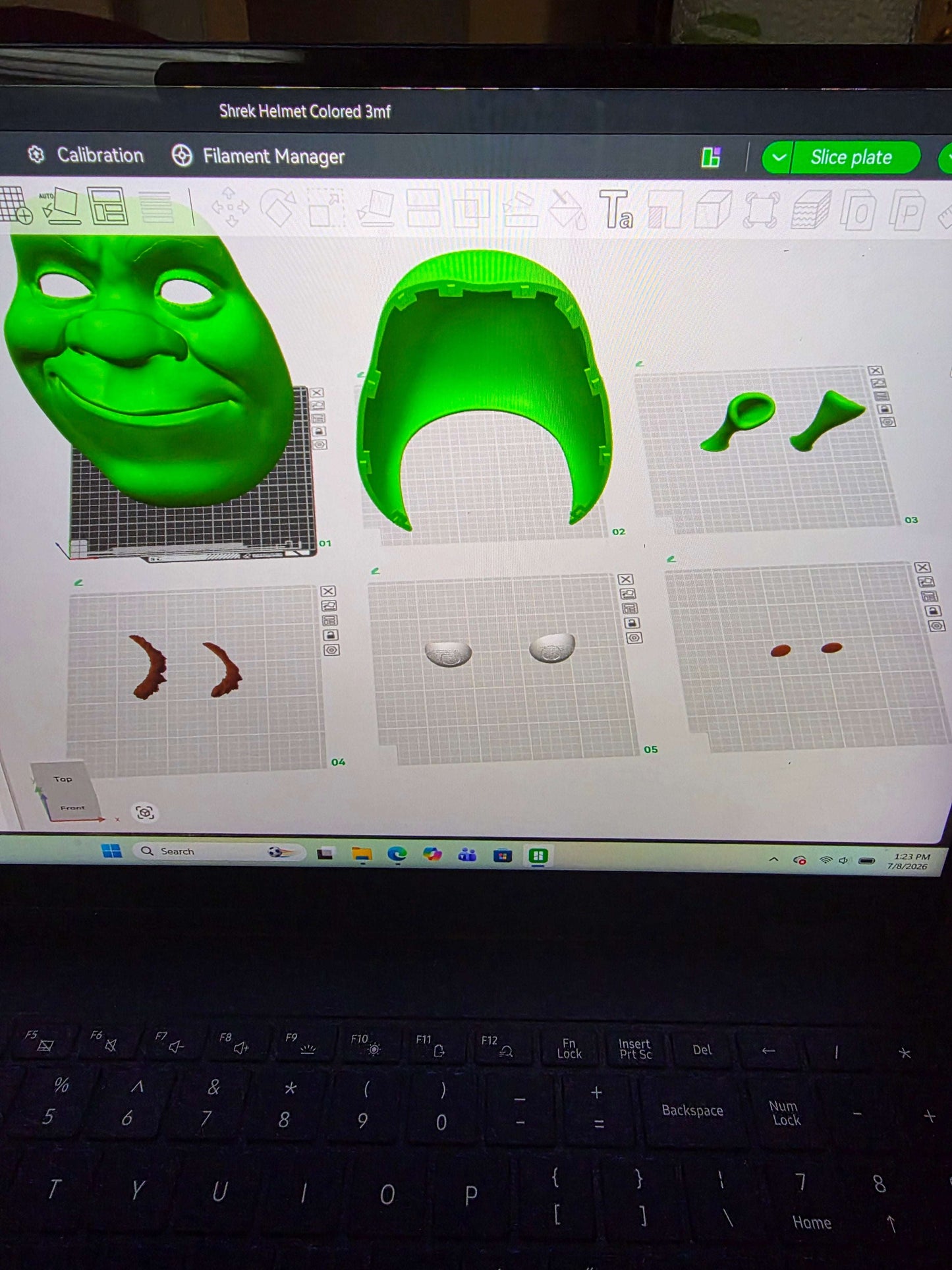 Shrek mask helmet cosplay prop fitting heads up to 24 inches for costume and collectibles