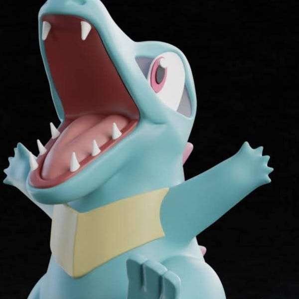 Large 1ft 6in pokemon #0158 totodile full size life size made to order by 3dCurioPrints