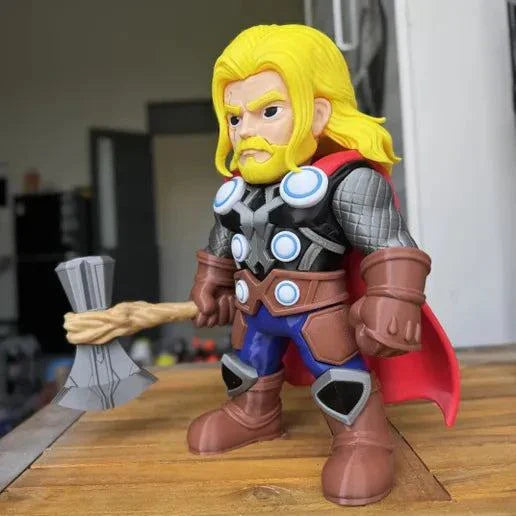 18 inch Thor Marvel bust statue with detachable weapon for glue assembly