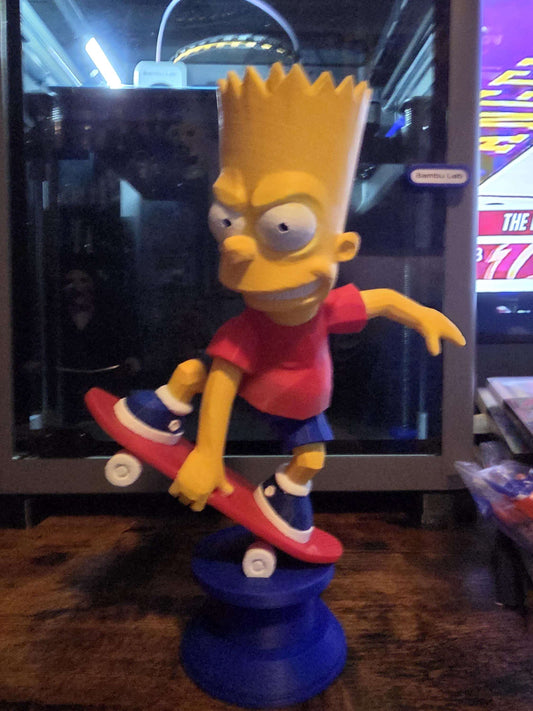 Large 10" bart simpson bust figure statue (10×7) made to order by 3dCurioPrints