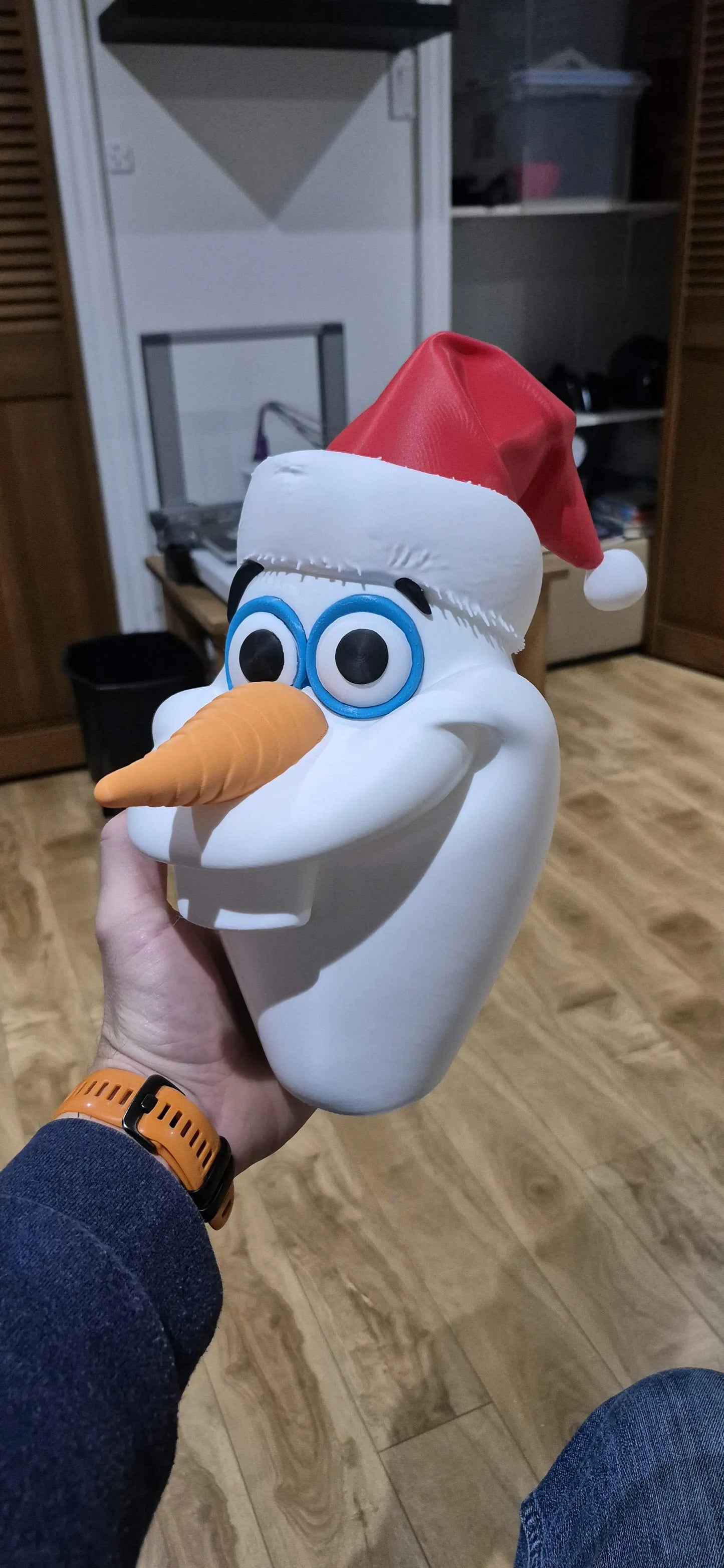 22" 1ft 10in Olaf Santa from Frozen arms glued on your end and hat as well by 3dCurioPrints