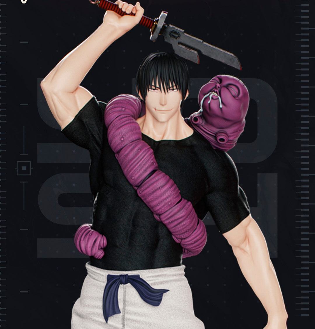 Life size 6ft 5in Toji anime statue bust made to order