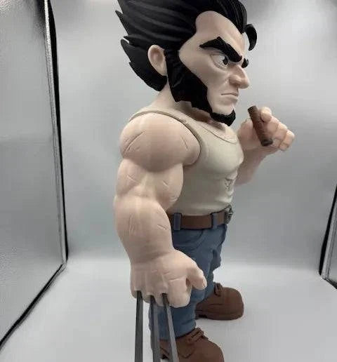 26 inch Logan Wolverine figure with glue-on claws and straight blue jeans