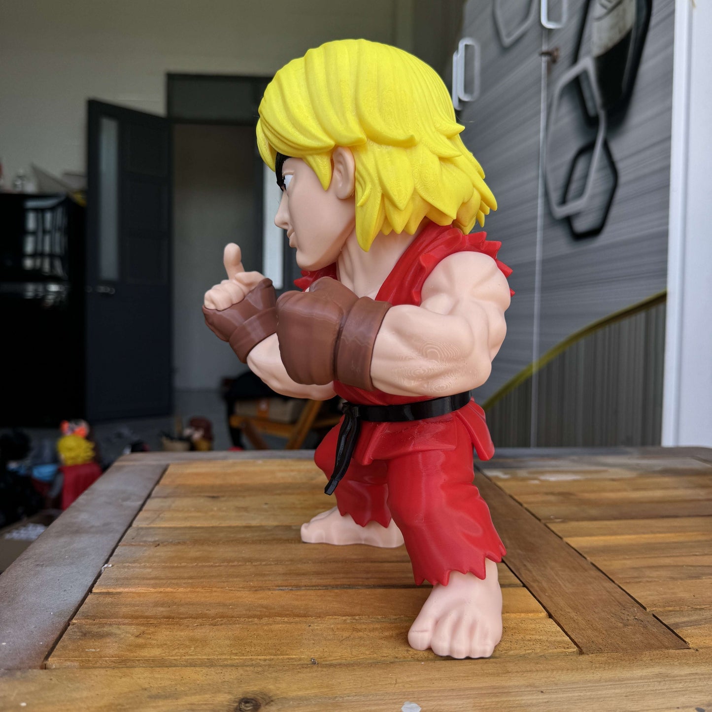 22-inch 1ft 10in Ken Masters Street Fighter statue with dynamic pose