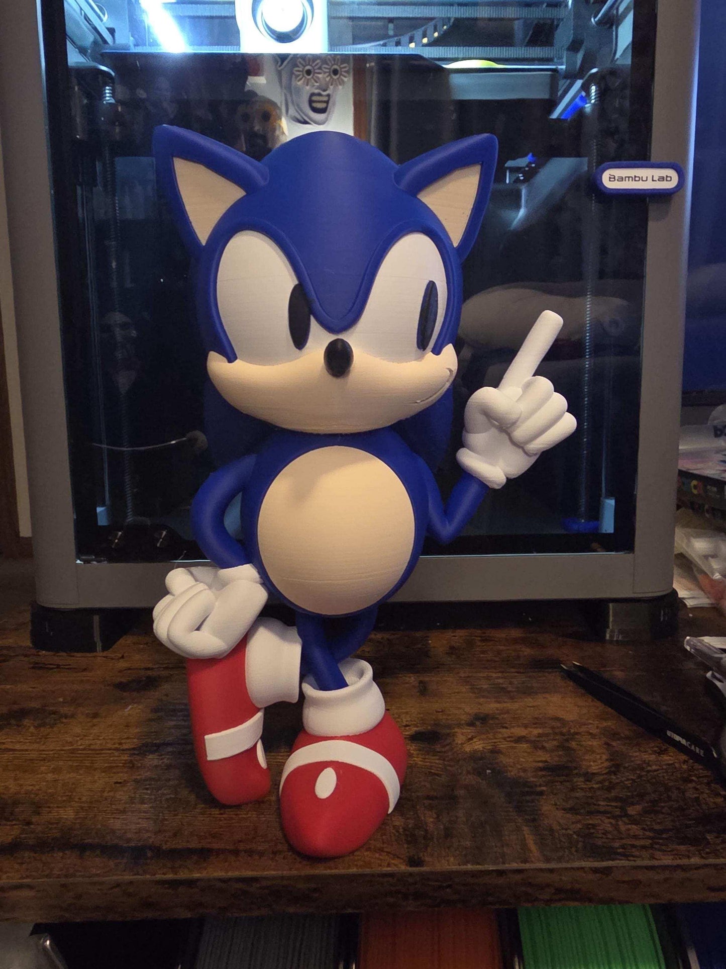 10" Sonic figure bust statue figure ready to ship by 3dCurioPrints