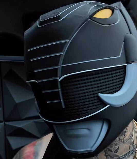 Black Power Ranger Mask Helmet Fits Heads Up To 24 Inches by 3dCurioPrints