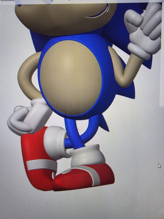 10" Sonic figure bust statue figure ready to ship by 3dCurioPrints