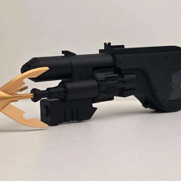 cosplay grapnel gun batman arror yellow not gold by 3dCurioPrints