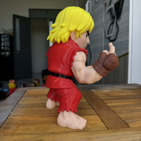 22 inch 1ft 10 in Ken Masters Street Fighter statue standing dynamic display