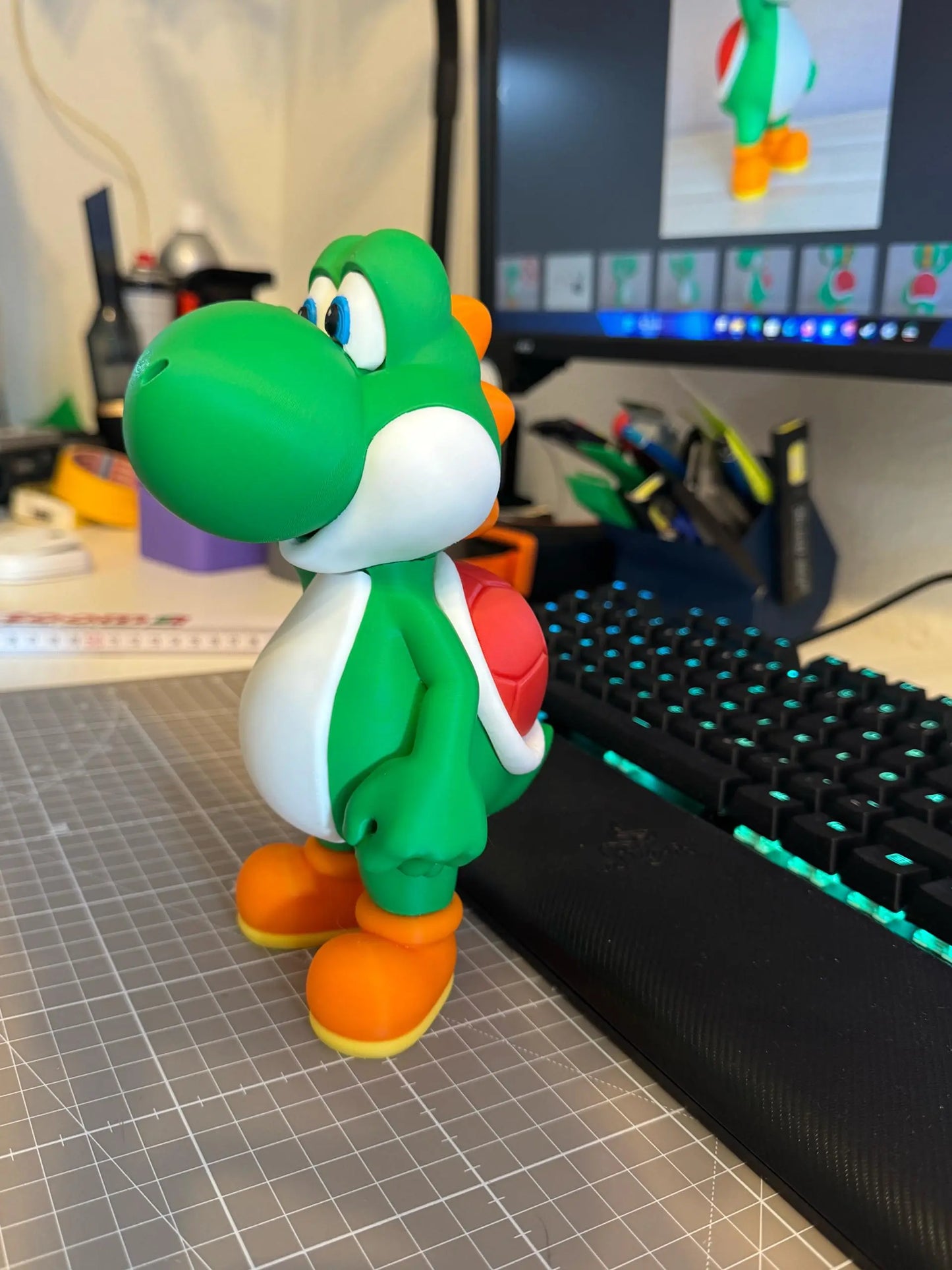 13" 1ft 1 in yoshi from mario by 3dCurioPrints
