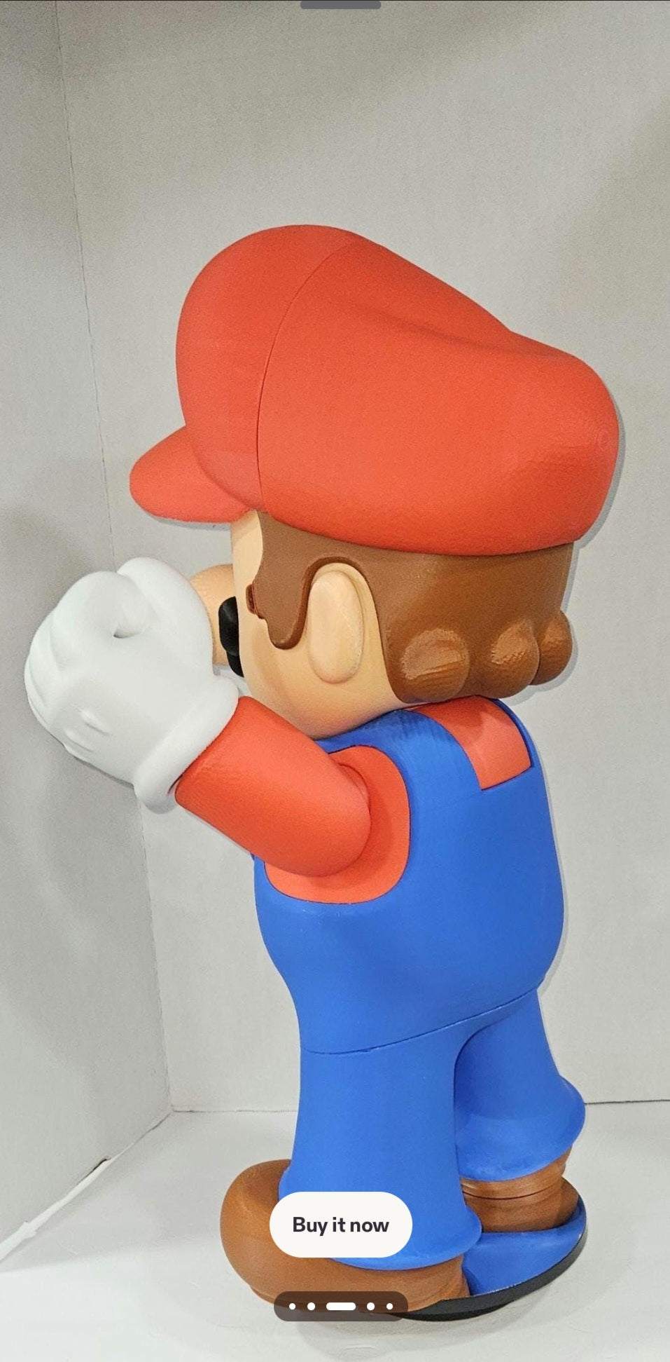 Large 1:1 27" Mario bust lifesize fullsize video game figure bust statue figure by 3dCurioPrints