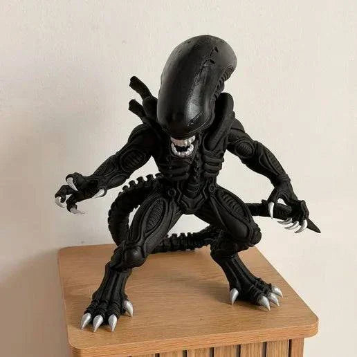 16-inch Xenomorph collectible figure from the film Aliens displayed on a shelf