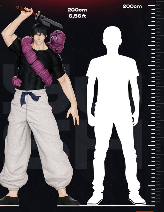 Life size 6ft 5in Toji anime statue bust made to order
