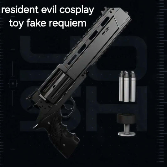 3D printed Resident Evil Requiem fake cosplay revolver prop for conventions