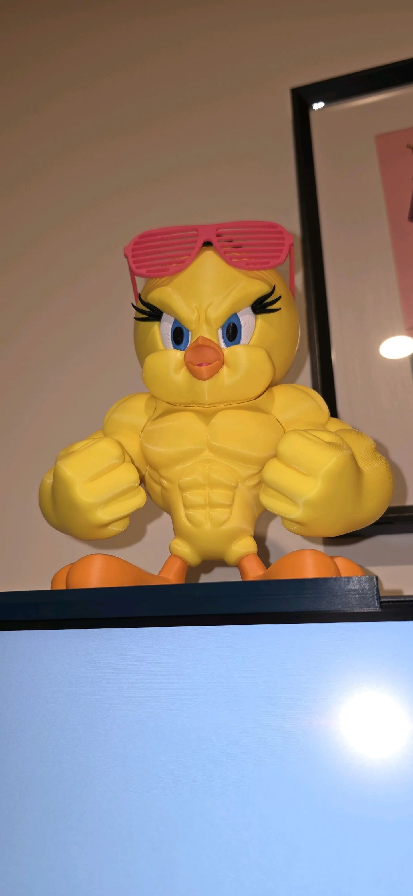 18 Inch Looney Tunes Tweety Collector Figurine With Glasses by 3dCurioPrints