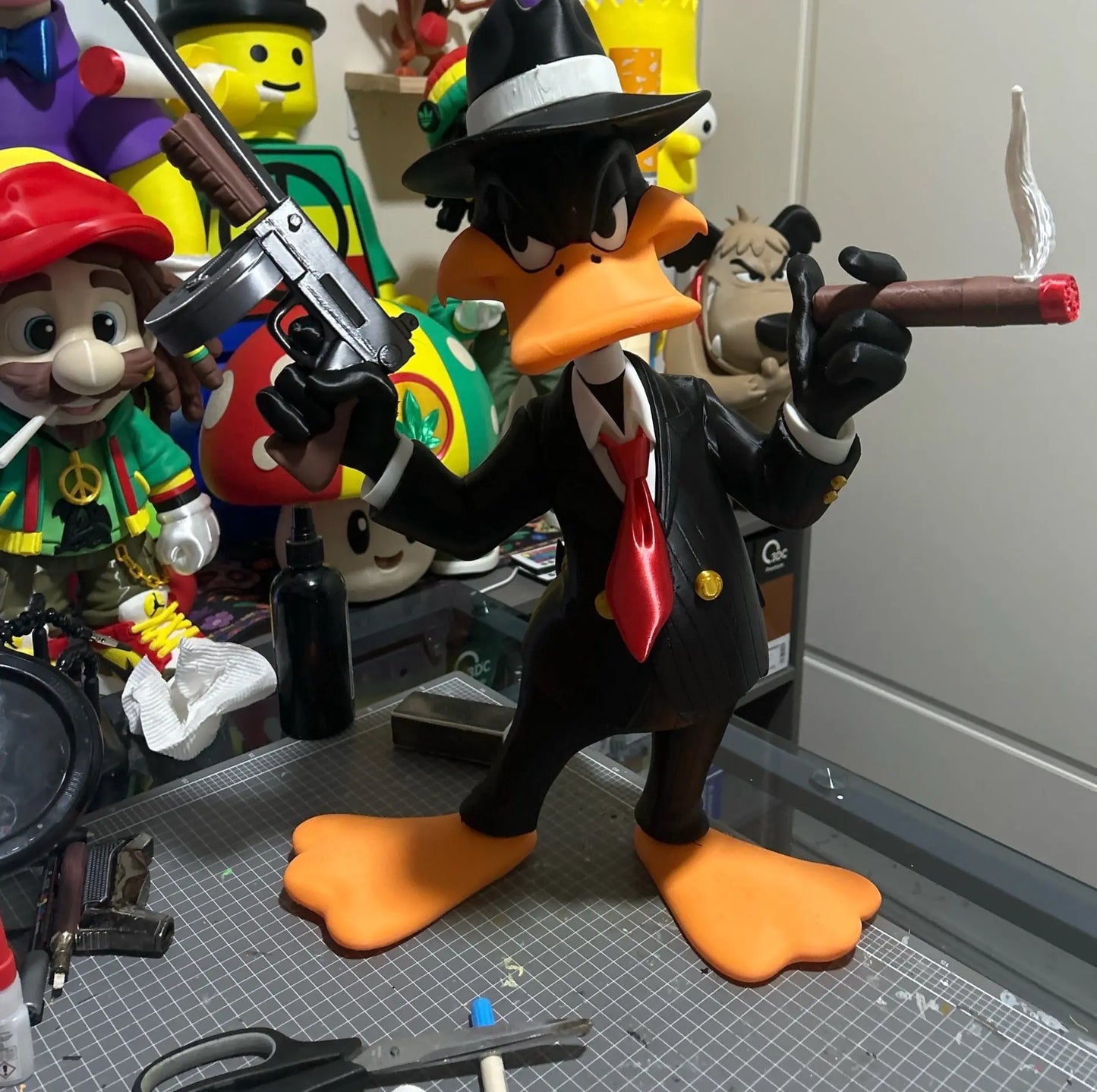 18" Donald Duck the gangster this one will need some assembly by 3dCurioPrints
