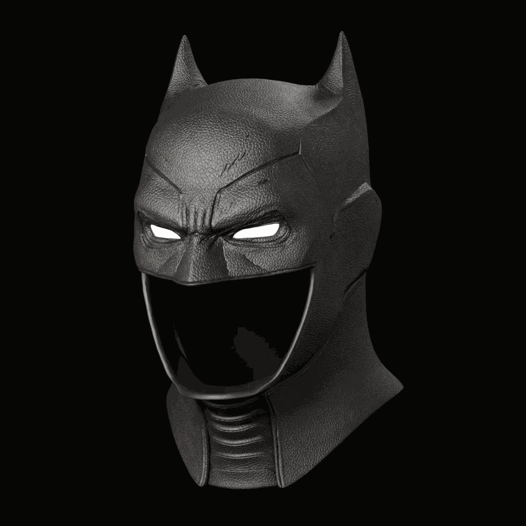 Concept Vigilante 2022 Batman mask for heads up to 23 inches with magnetic back and collector's design
