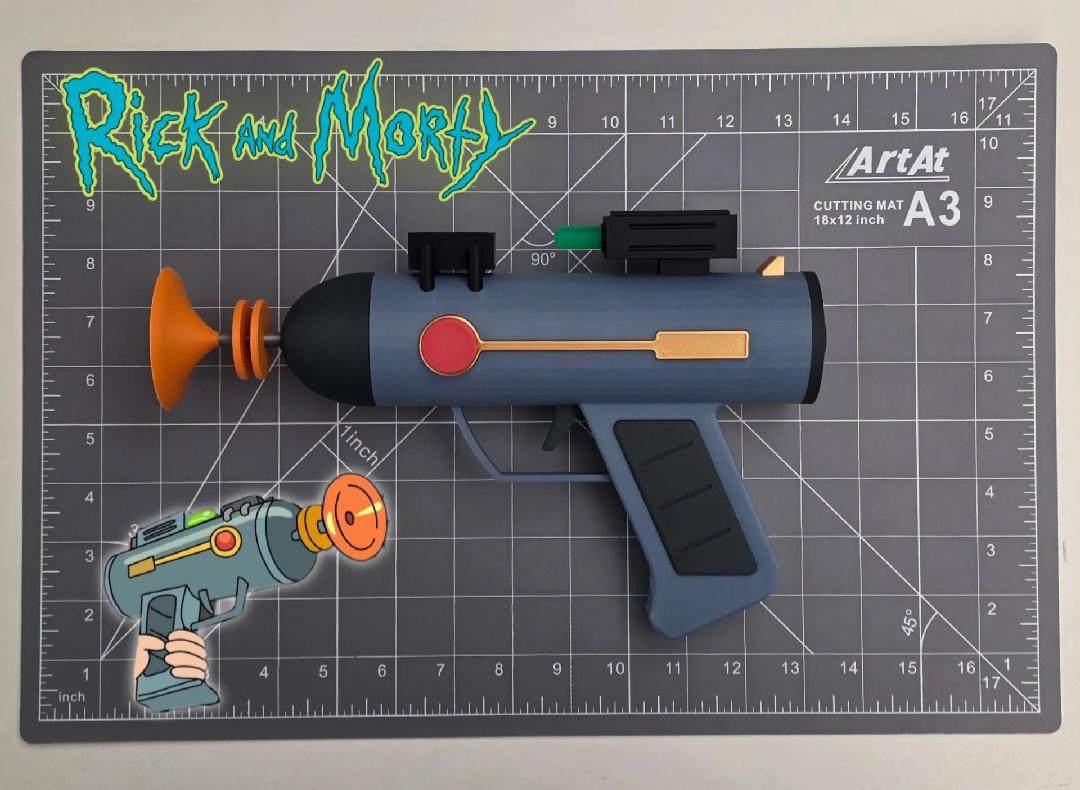 Rick and morth cosplay fake laser gun by 3dCurioPrints