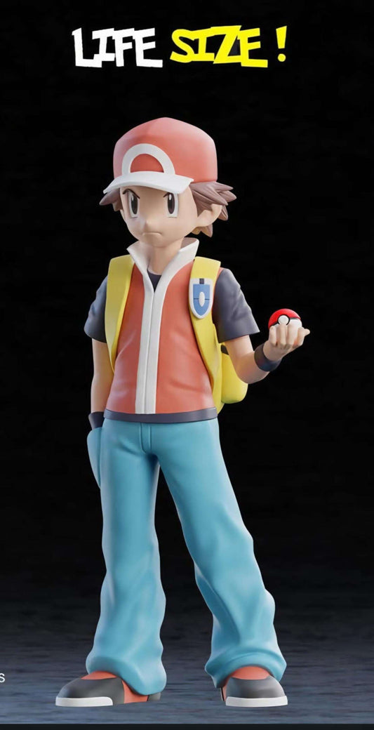 Life size 1:1 4ft 6in ash trainer pokemon large bust statue figure made to order by 3dCurioPrints