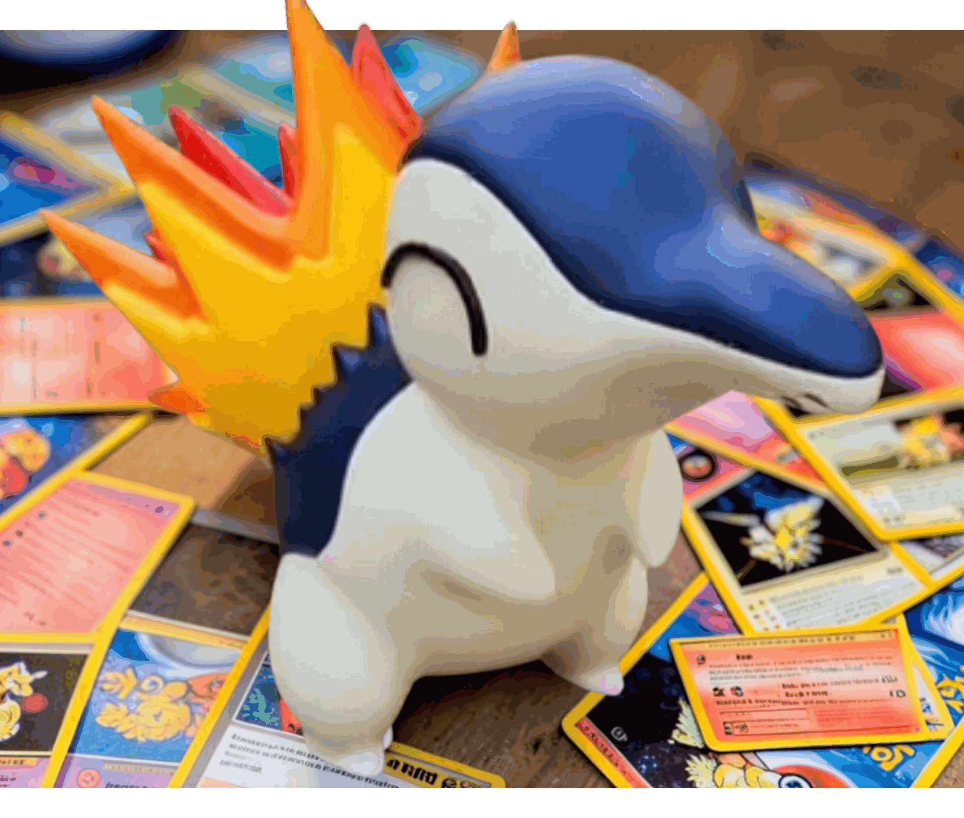 20-inch 1ft 8in Cyndaquil #0155 statue bust collectible figure