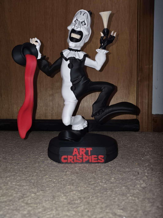 Large bust 1:1 Terrifier art the clown (14.5×12) statue figure made to order 2-3 weeks by 3dCurioPrints