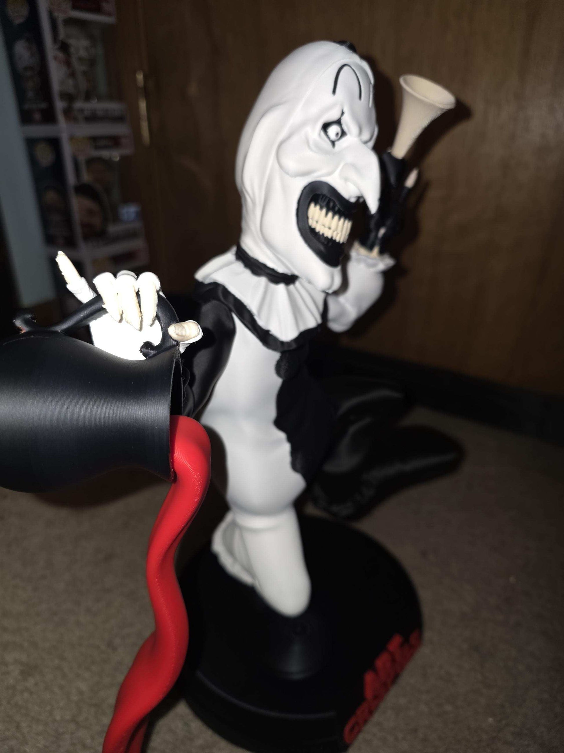 Large bust 1:1 Terrifier art the clown (14.5×12) statue figure made to order 2-3 weeks by 3dCurioPrints