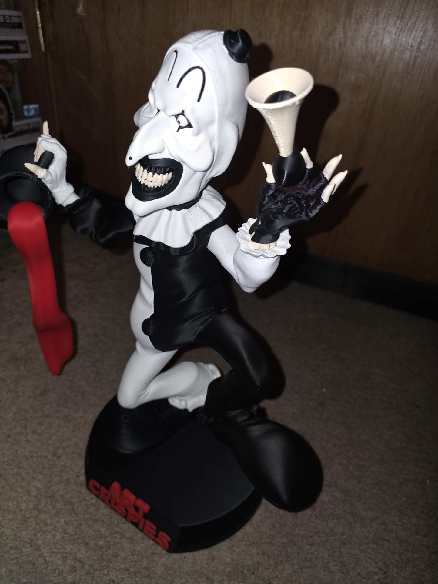 Large bust 1:1 Terrifier art the clown (14.5×12) statue figure made to order 2-3 weeks by 3dCurioPrints