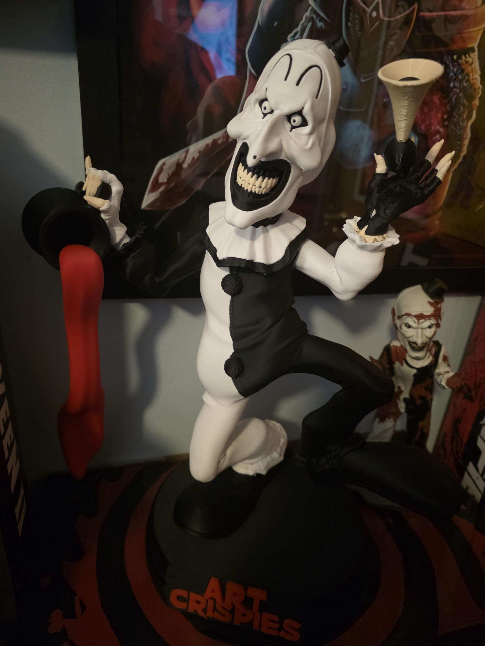 Large bust 1:1 Terrifier art the clown (14.5×12) statue figure made to order 2-3 weeks by 3dCurioPrints