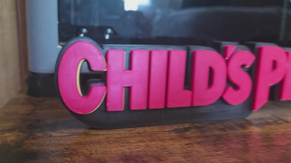 12" Childs Play 3 sign movie prop red large ship 1-2 days