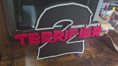 Terrifier 2 large art the clown 12" large horror logo prop 1-2 days shipped