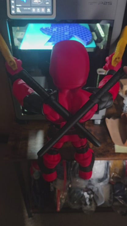 18" Vigilante superhero deadpool 18 tall 17 wide by 13