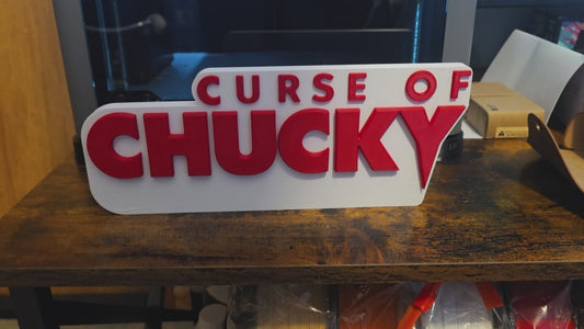 12" Large Curse of movie prop scary doll sign horror 12×5 ship 1-2 days