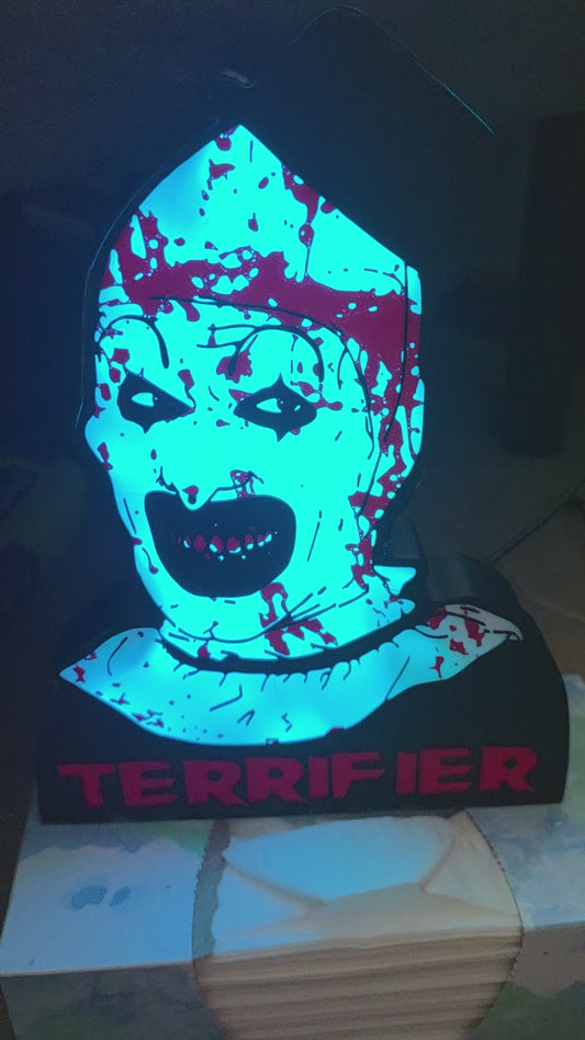 Terrifier 10"lightbox comes with onn leds ship 1-2 days