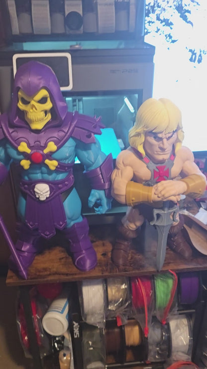 (2) Package deal 20" skelator +17" he-man