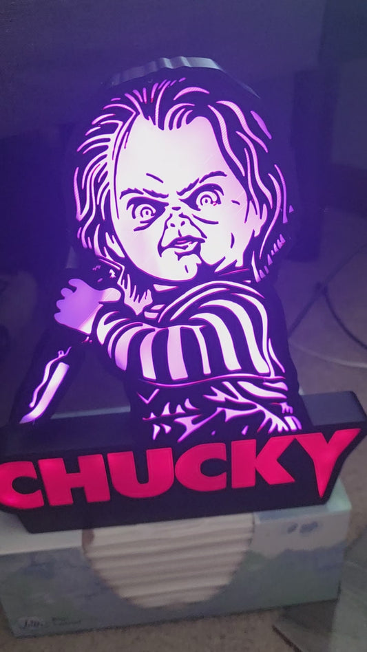 Scary doll 10" lightbox comes with onn led lights ships in 1-2 days
