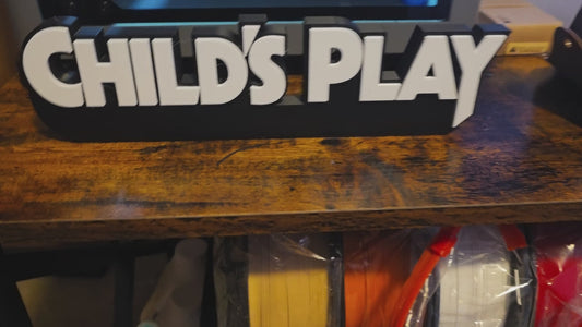Large childs play horror doll movie sign 12×3 ship 1-2 days