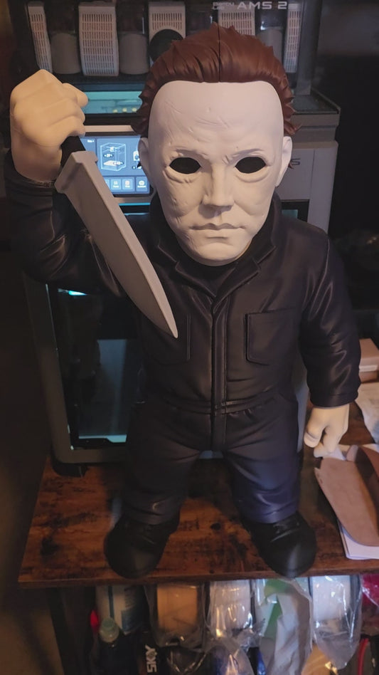 25 Tall Micheal Myers Halloween Bust | 3dCurioPrints