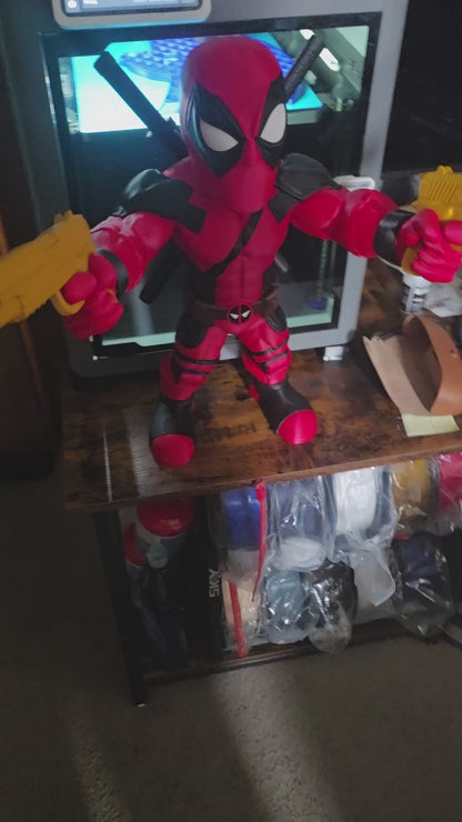 18" Vigilante superhero deadpool 18 tall 17 wide by 13