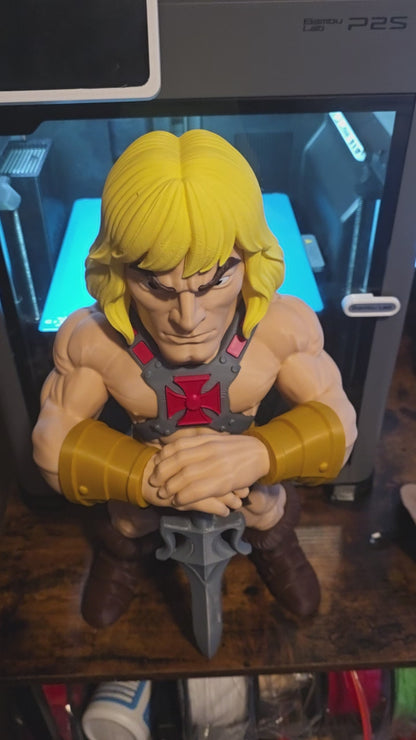 17" he man from MOTU/ masters of the universe 17 tall ×9 wide x6