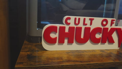 Large 12" Cult of scary doll sign 12×5 ship 1-2 days