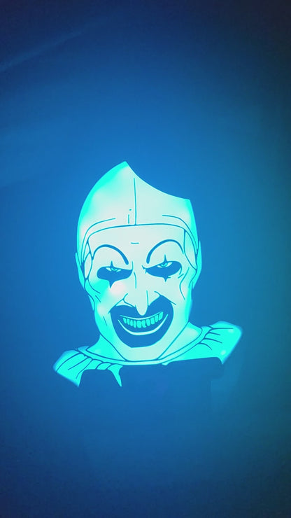 Art the clown terrifier art lightbox ready to ship per policy