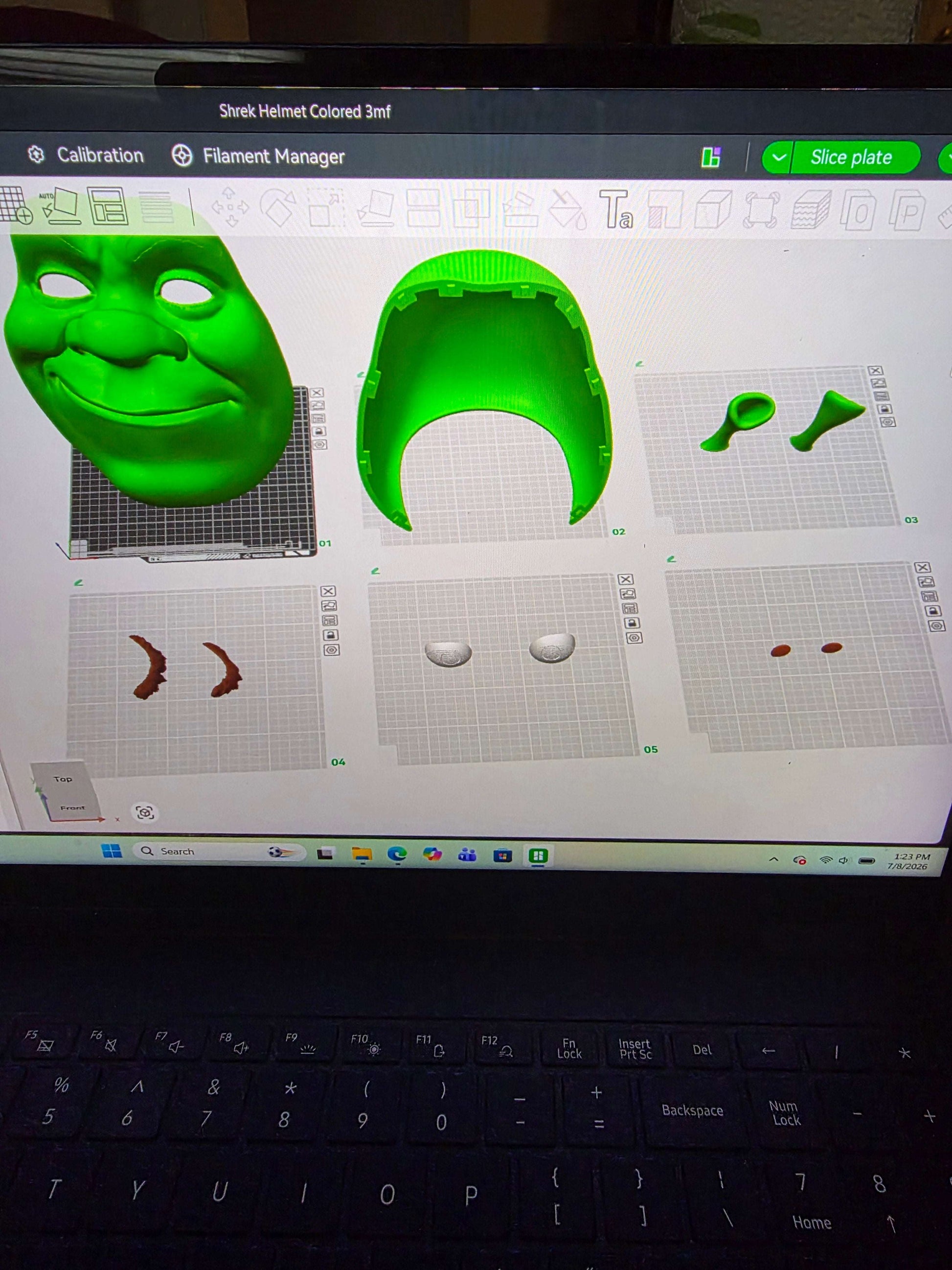 Shrek mask helmet cosplay prop fitting heads up to 24 inches for costume and collectibles