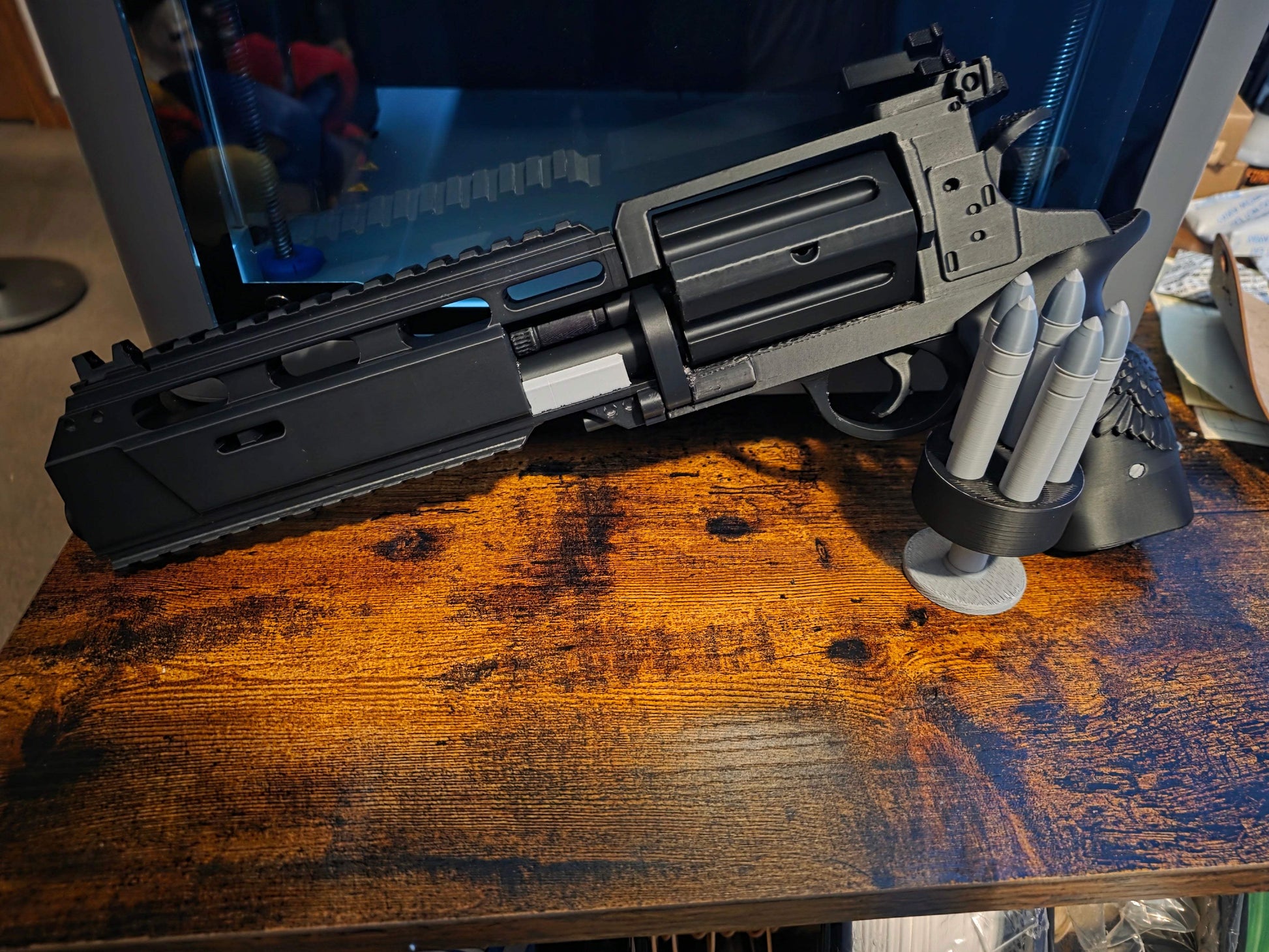 3D printed Resident Evil Requiem cosplay fake revolver prop