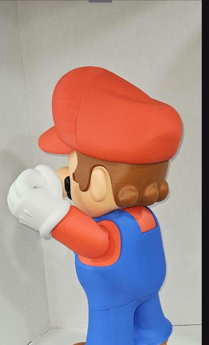 Large 1:1 27" Mario bust lifesize fullsize video game figure bust statue figure by 3dCurioPrints