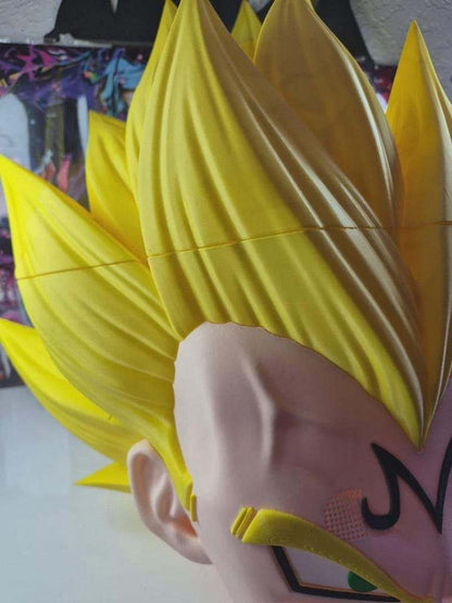 Majin Vegeta helmet mask with magnetic fasteners for cosplay and photo use