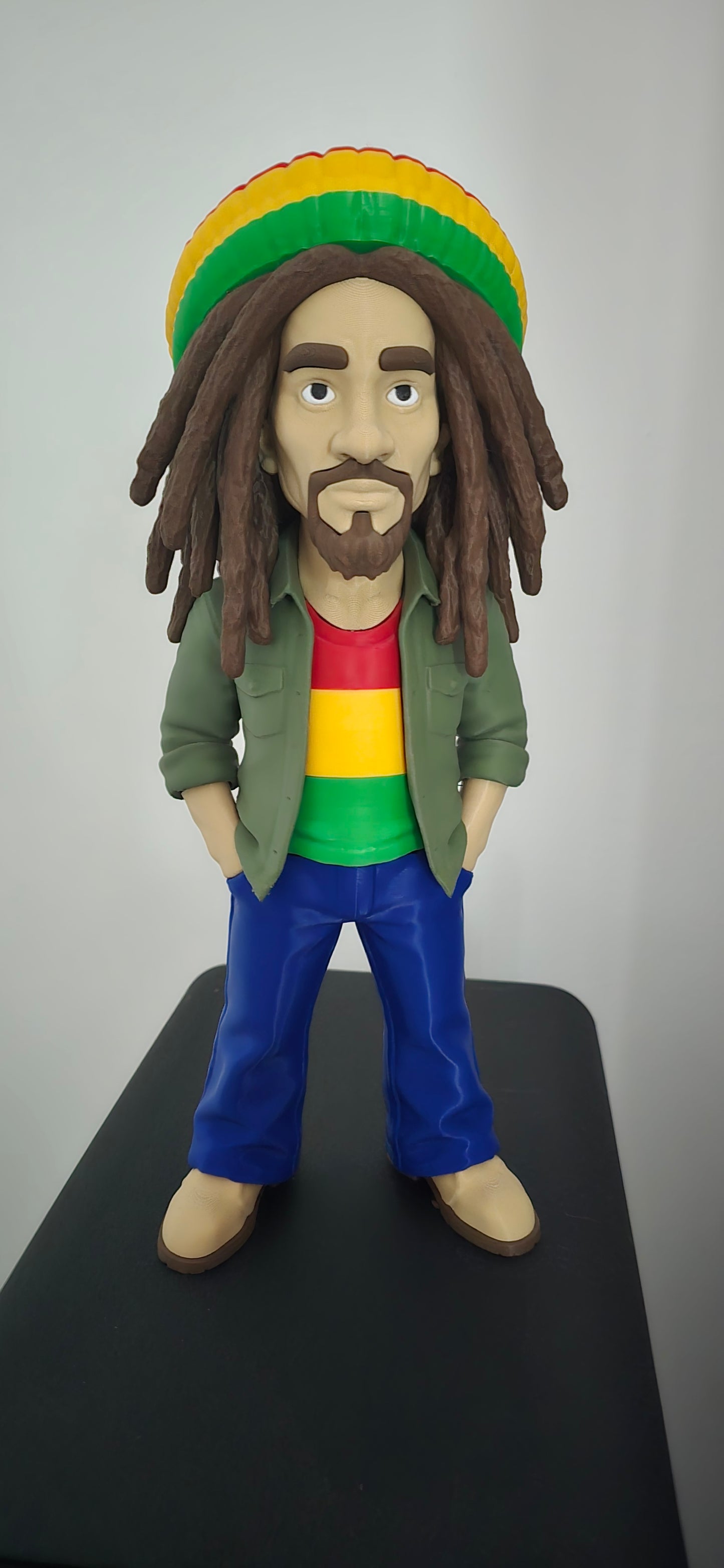 1ft Bob Marley can do dark or light skin by 3dCurioPrints