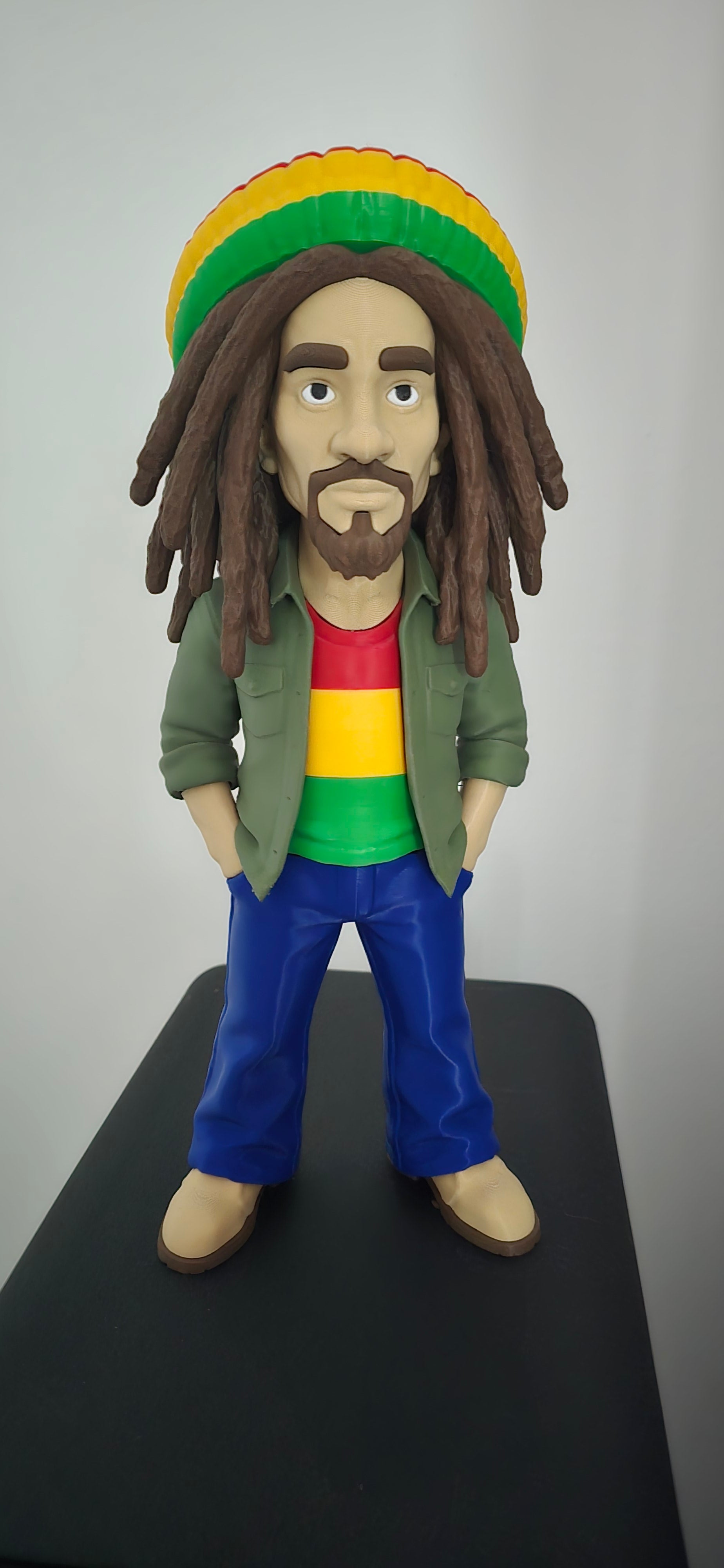 1ft Bob Marley can do dark or light skin by 3dCurioPrints