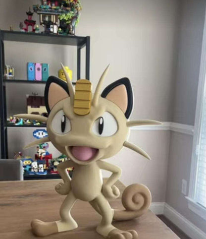 Full size 1:1 1ft 3in pokemon meowth bust statue figure #0052 by 3dCurioPrints