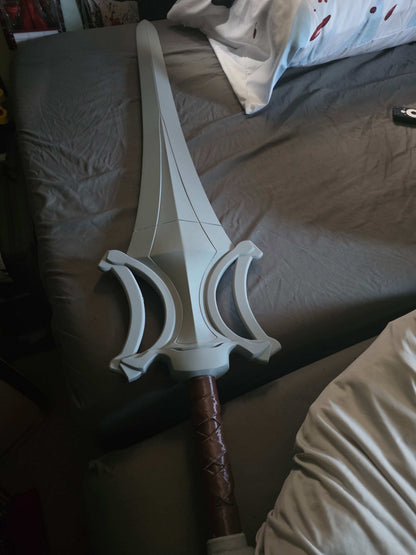 44-inch full-size Masters of the Universe He-Man sword kit in two pieces for DIY snap-and-glue assembly