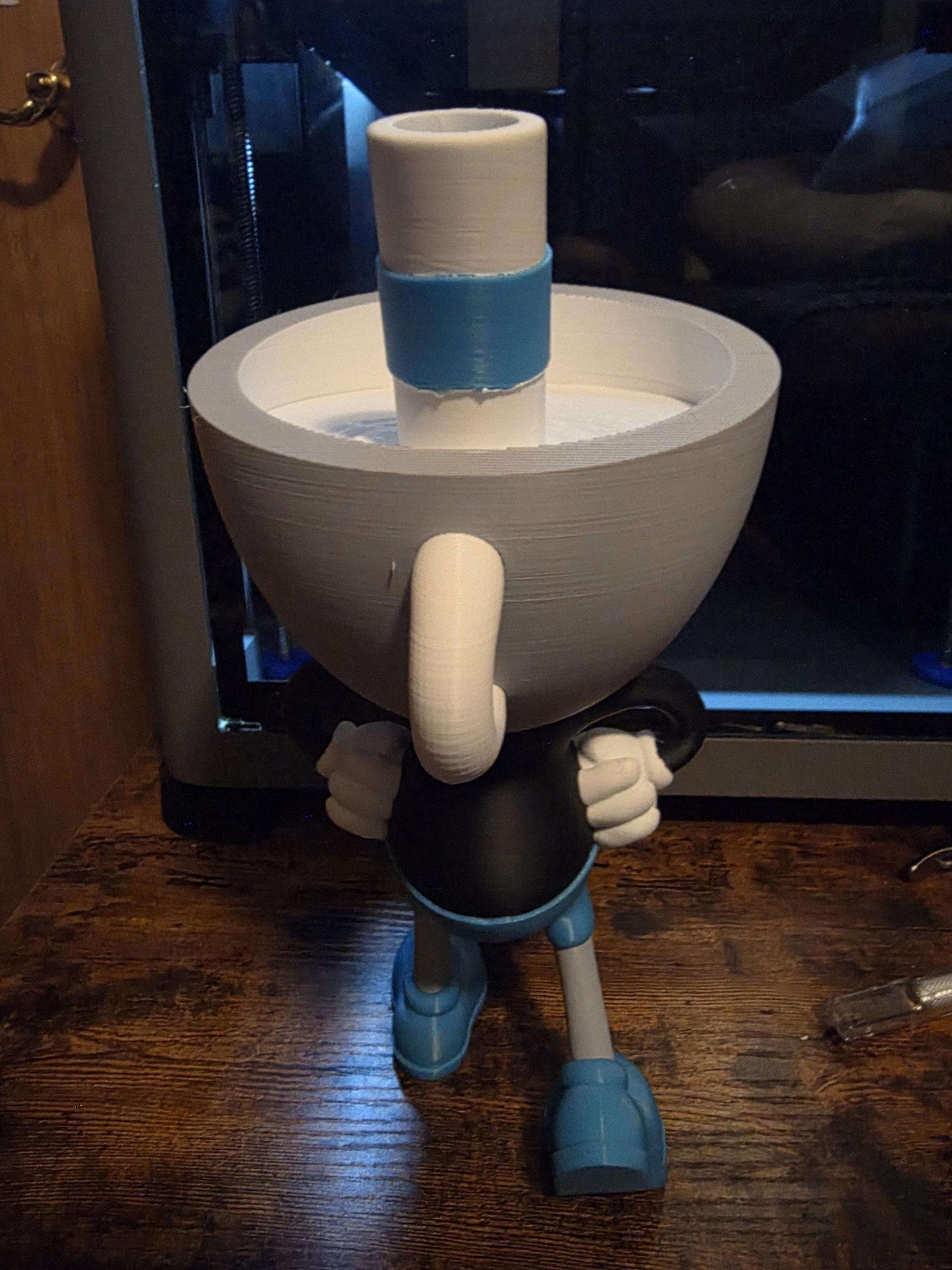 Large 10" Mugman video game bust statue figure made to order by 3dCurioPrints